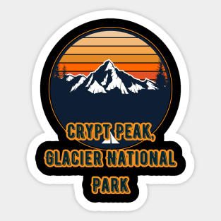 Crypt Peak, Glacier National Park Sticker